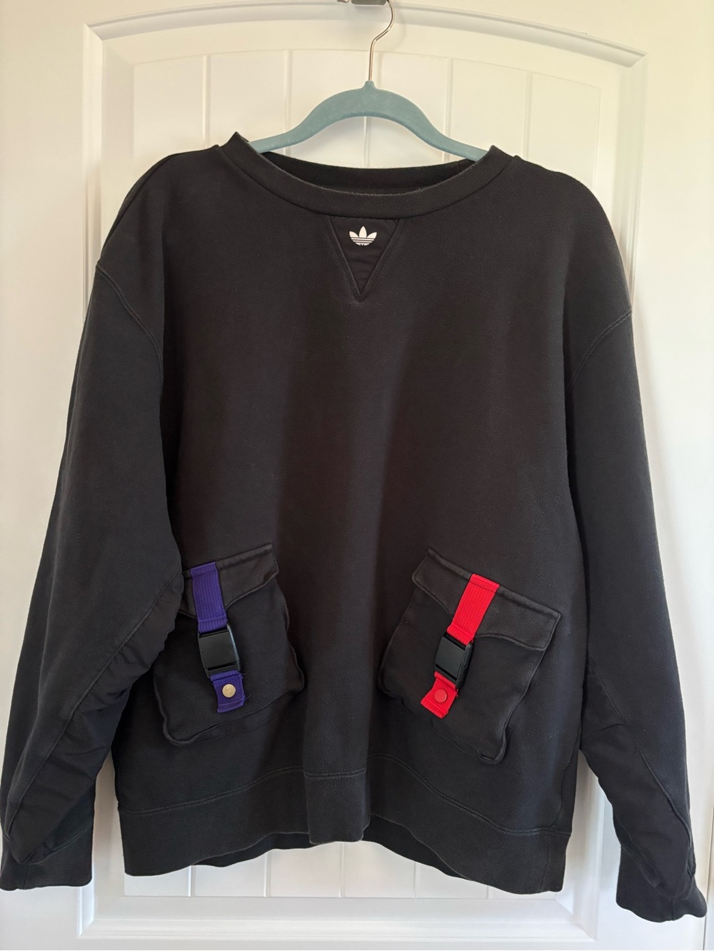 Adidas Originals Lunar Chinese New Year Crewneck | Red & Purple Details | Size M